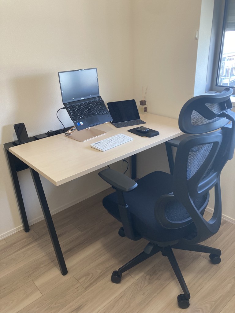 LEAN リーン／平机／センター引き出しなし／W800×D600／天板ナチュラル