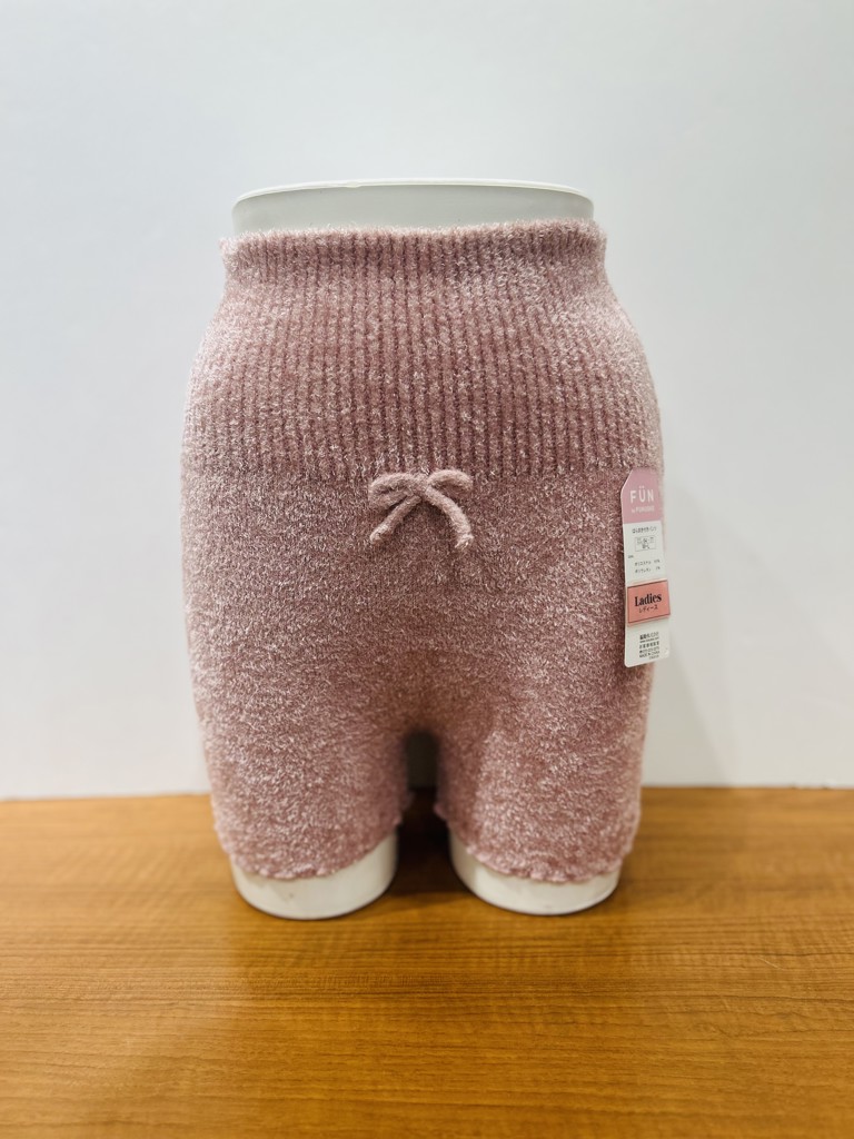 fukuske FUN(フクスケファン)】 腹巻き付きパンツ 無地 シャギー素材