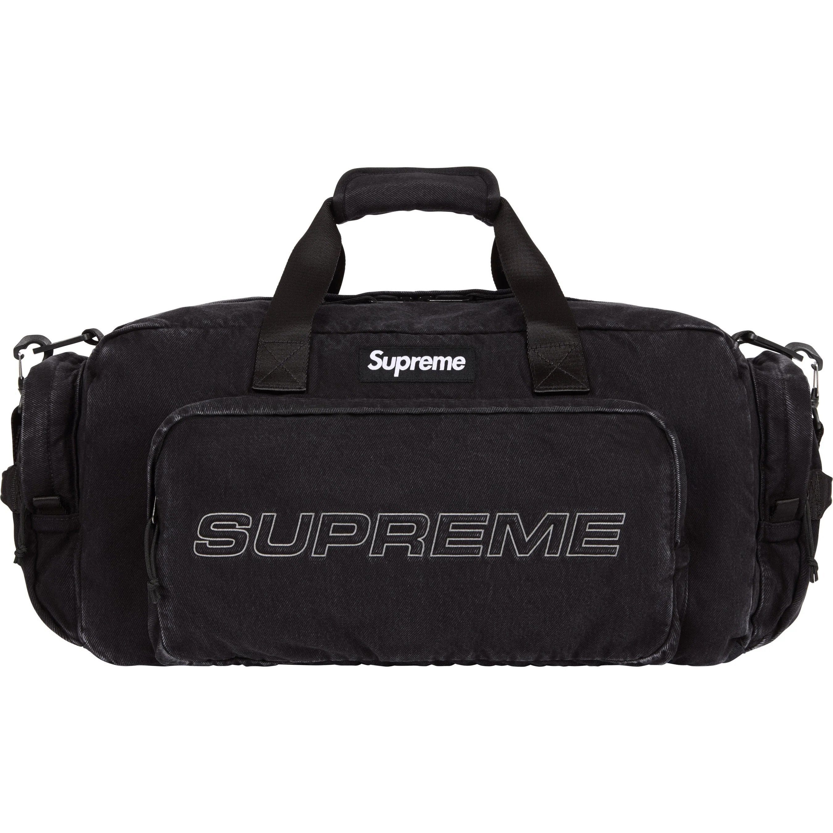 Supreme Denim Duffle Bag Black – shoegamemanila