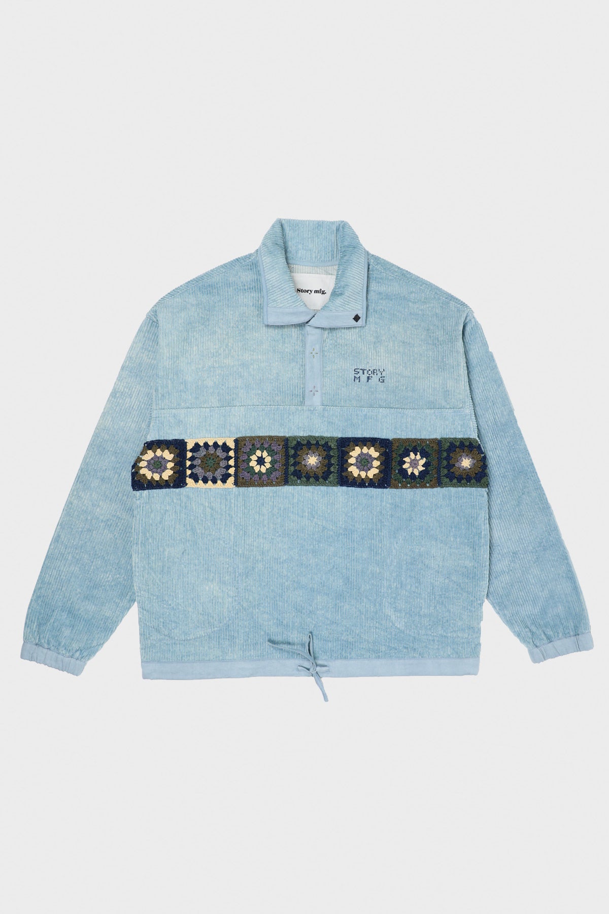 Story MFG. Polite Pullover | Sky Corduroy | Canoe Club