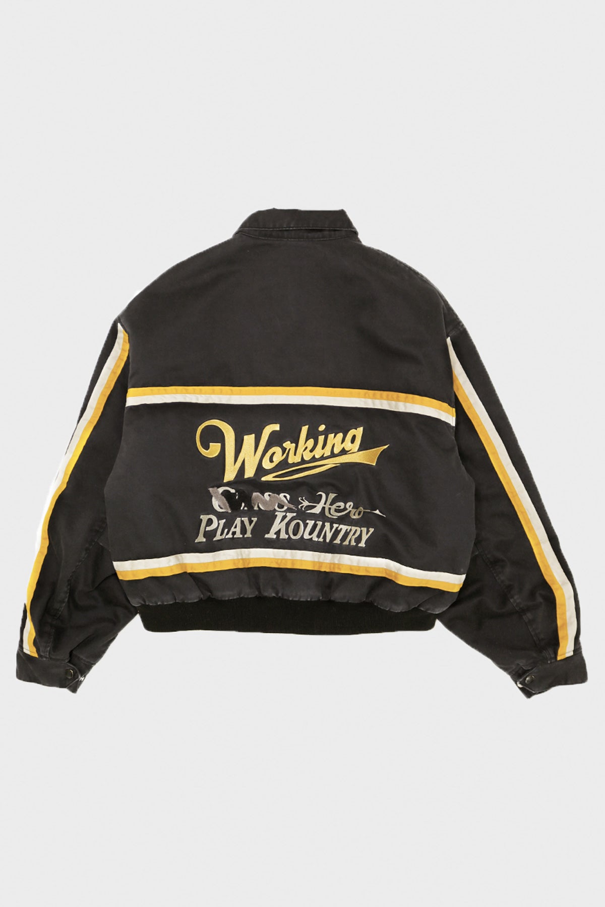 Kapital Chino AD RACING Drizzler JKT | Black | Canoe Club