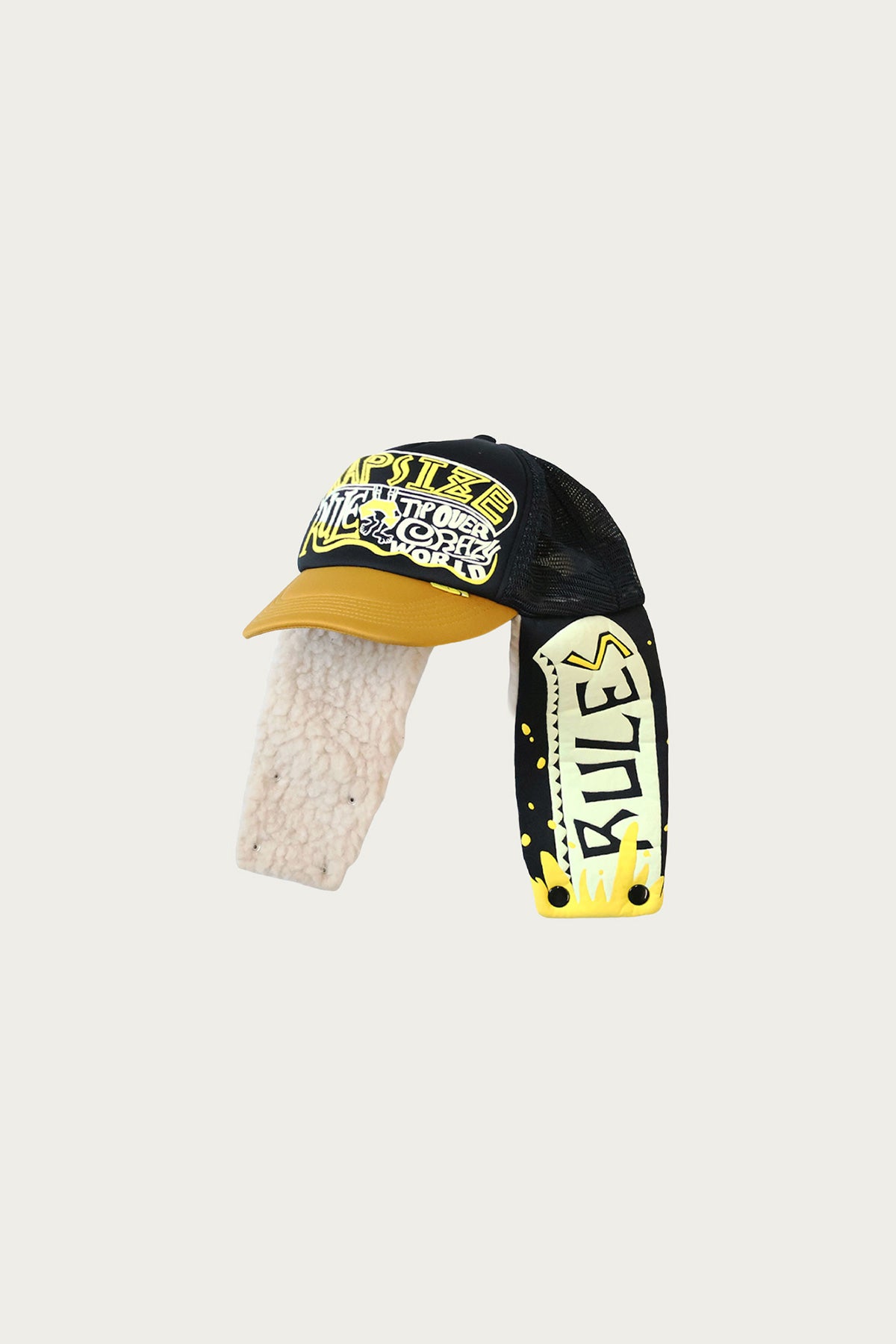Kapital KAPSIZE RULEpt LUMBER Track CAP | Black/Gold | Canoe Club