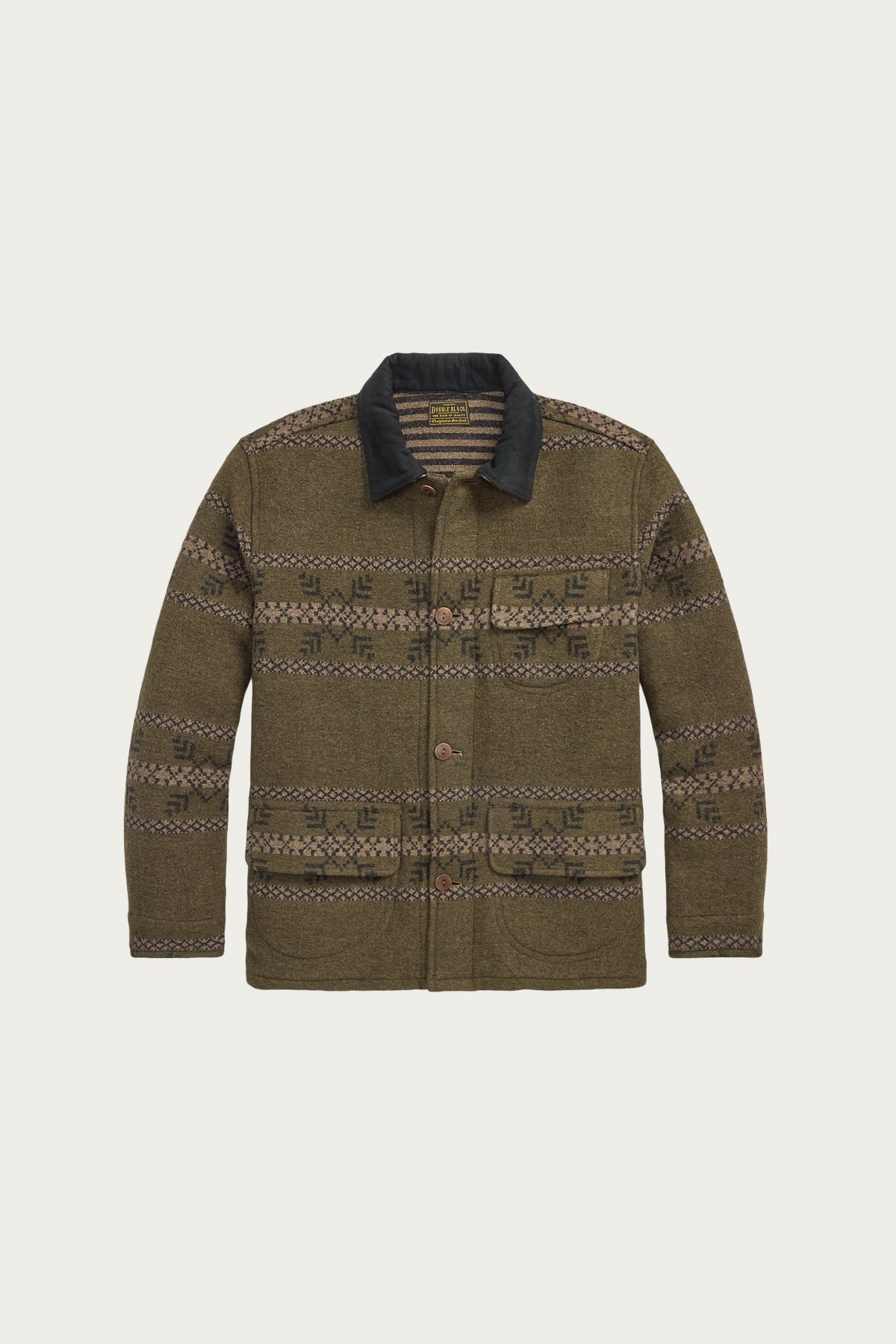 RRL Double-Faced Jacquard Jacket | Vintage Brown Mix | Canoe Club