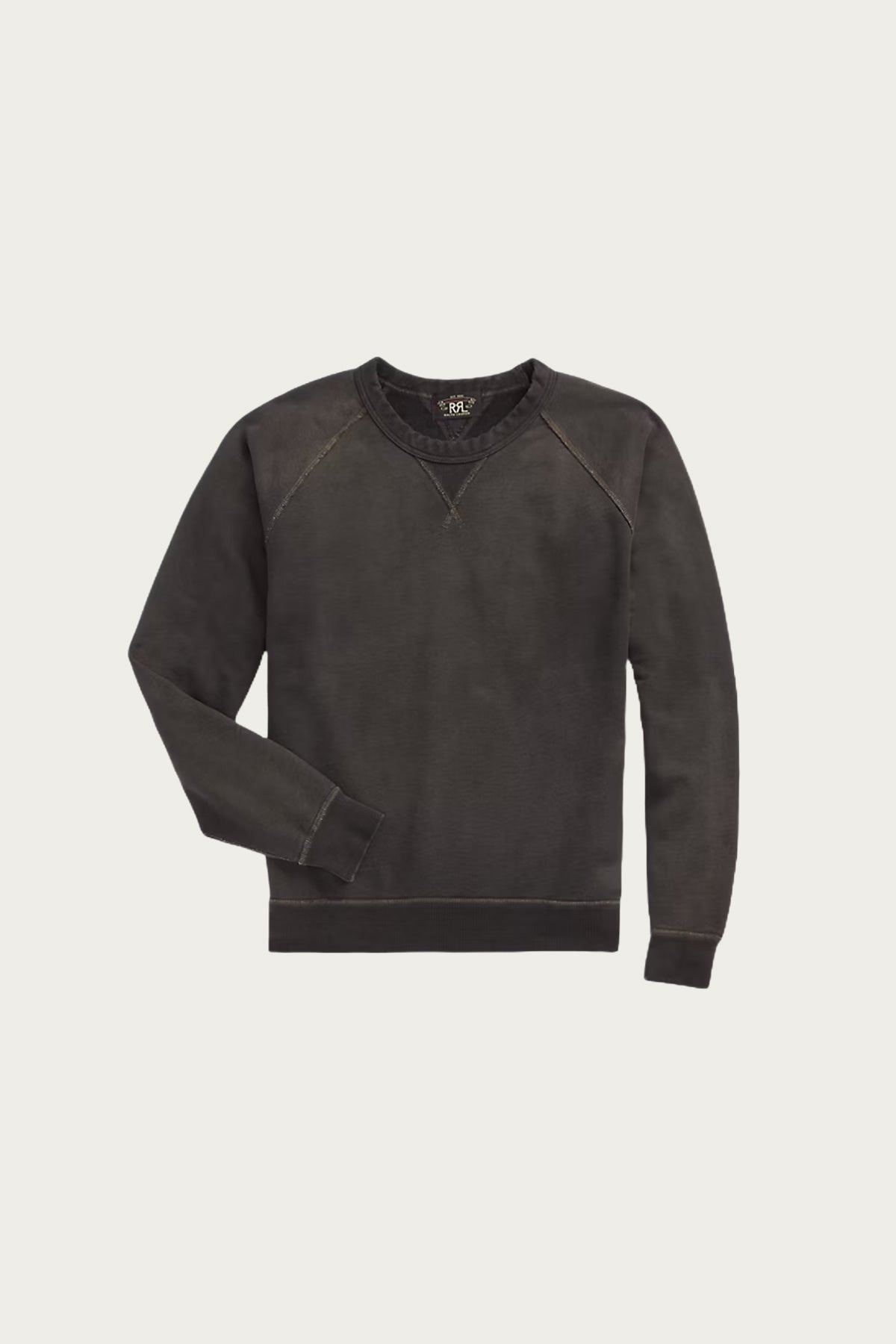 RRL French Terry Crewneck | Black Indigo | Canoe Club