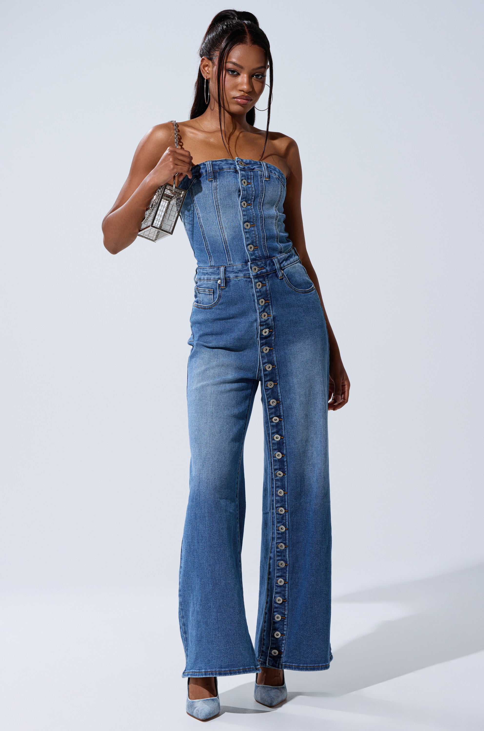 SUMMER SONG DENIM JUMPSUIT – AKIRA
