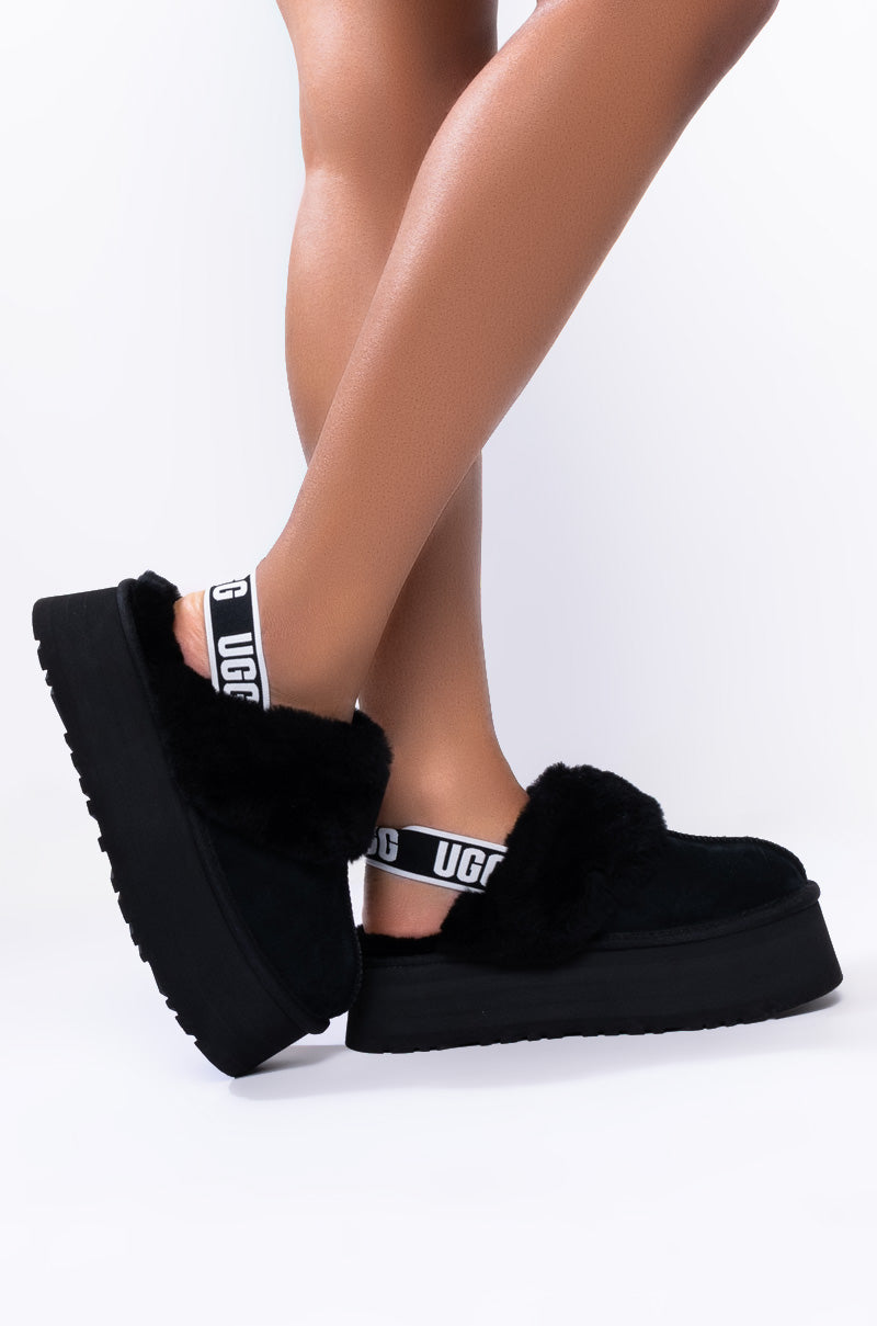 UGG WOMEN'S FUNKETTE SLIP ON BLACK – AKIRA