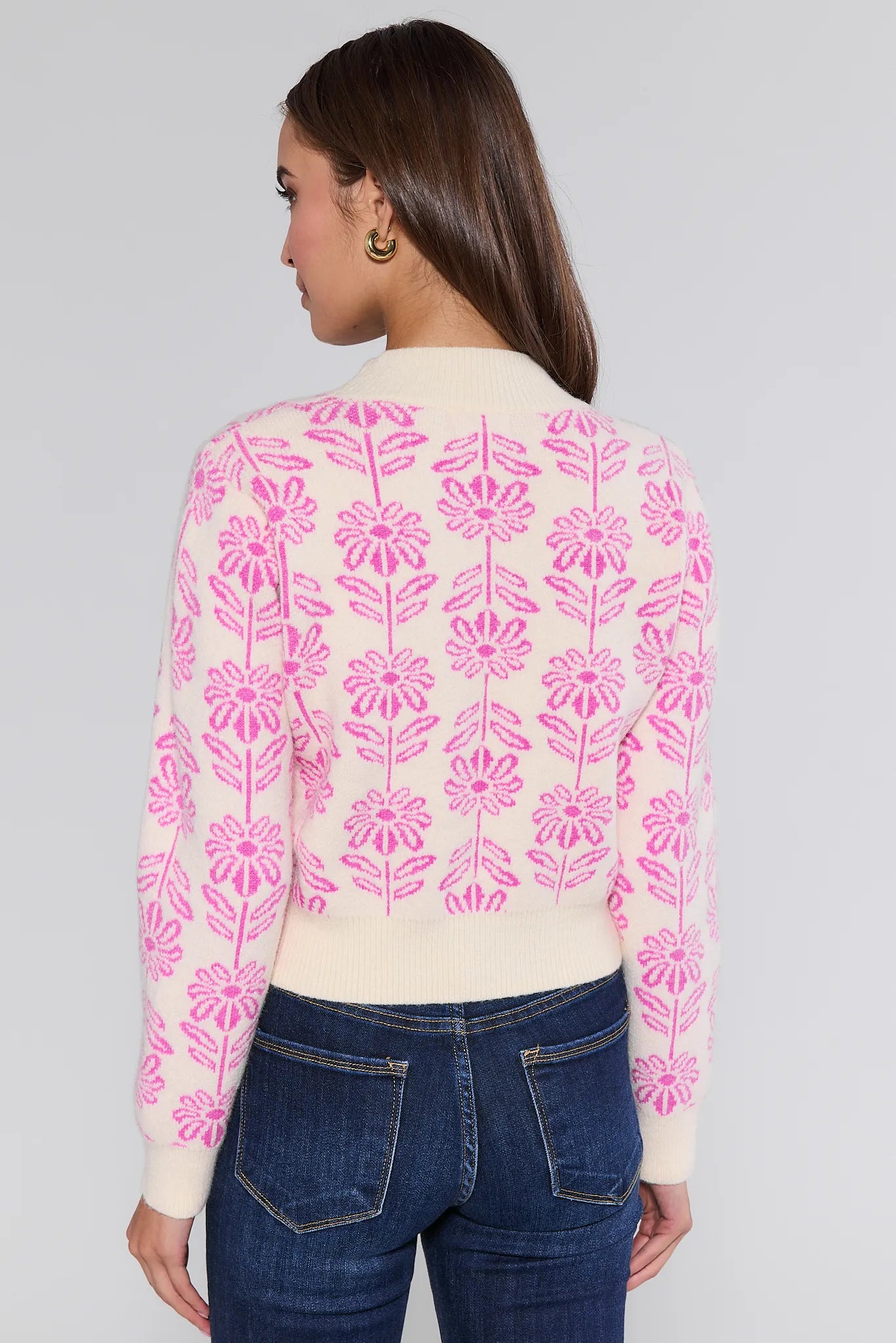 Paisley Floral Knit Sweater | Avara