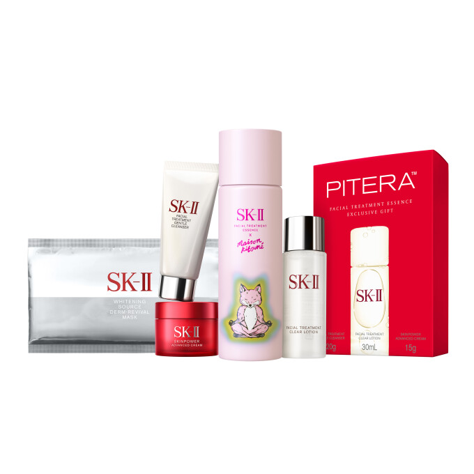 母の日シーズンに「SK-II×MAISON KITSUNÉ」数量限定トライアルセットが