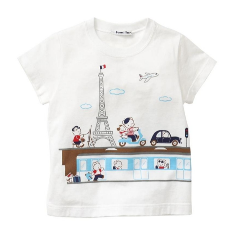 familiar ファミリア おはなしTシャツ 江ノ電 タグ付き 4枚セット