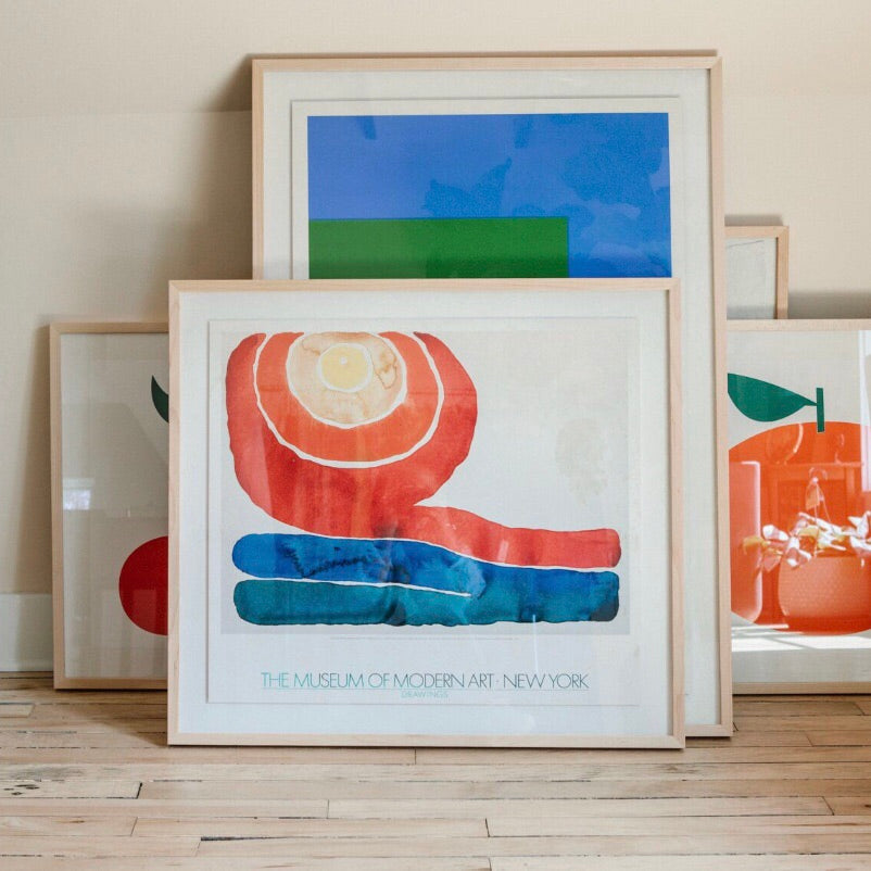 Rare Vintage O'Keeffe MOMA Art Exhibition Poster | Golden Rule