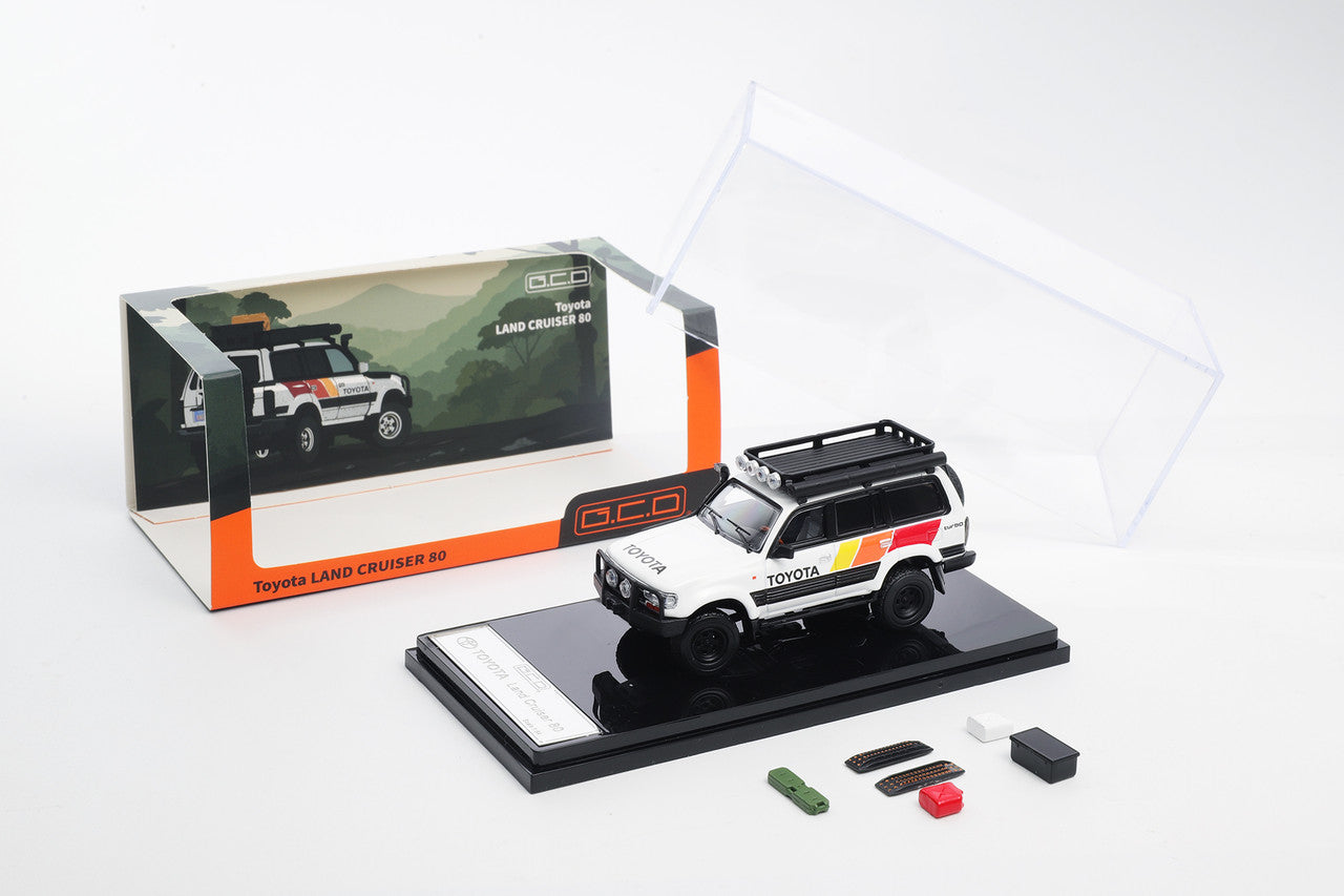 GCD 1/64 Toyota Land Cruiser 80 series overland TRD Stripe