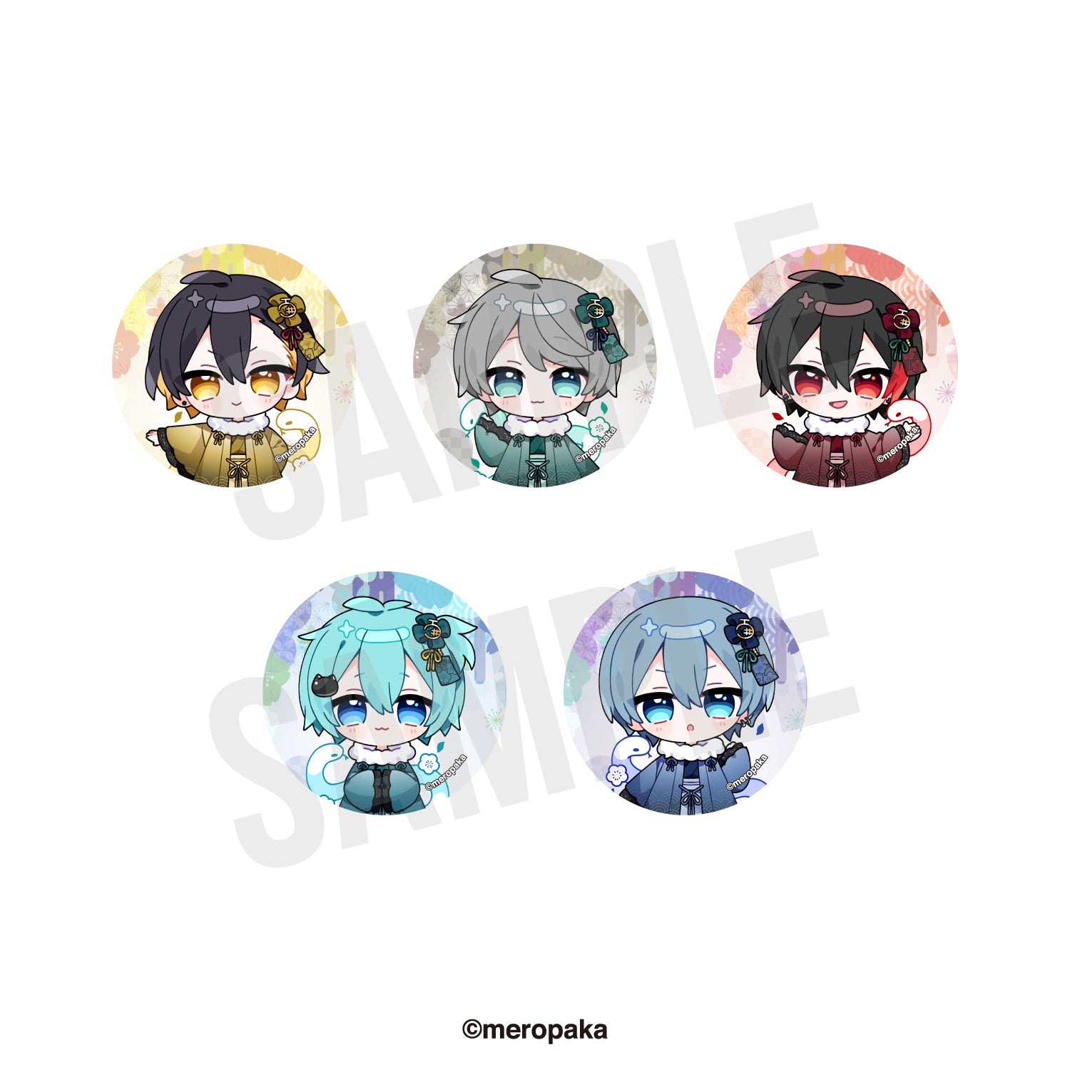 めろぱか ランダム缶バッジ お正月記念グッズ2025ver. – めろぱか