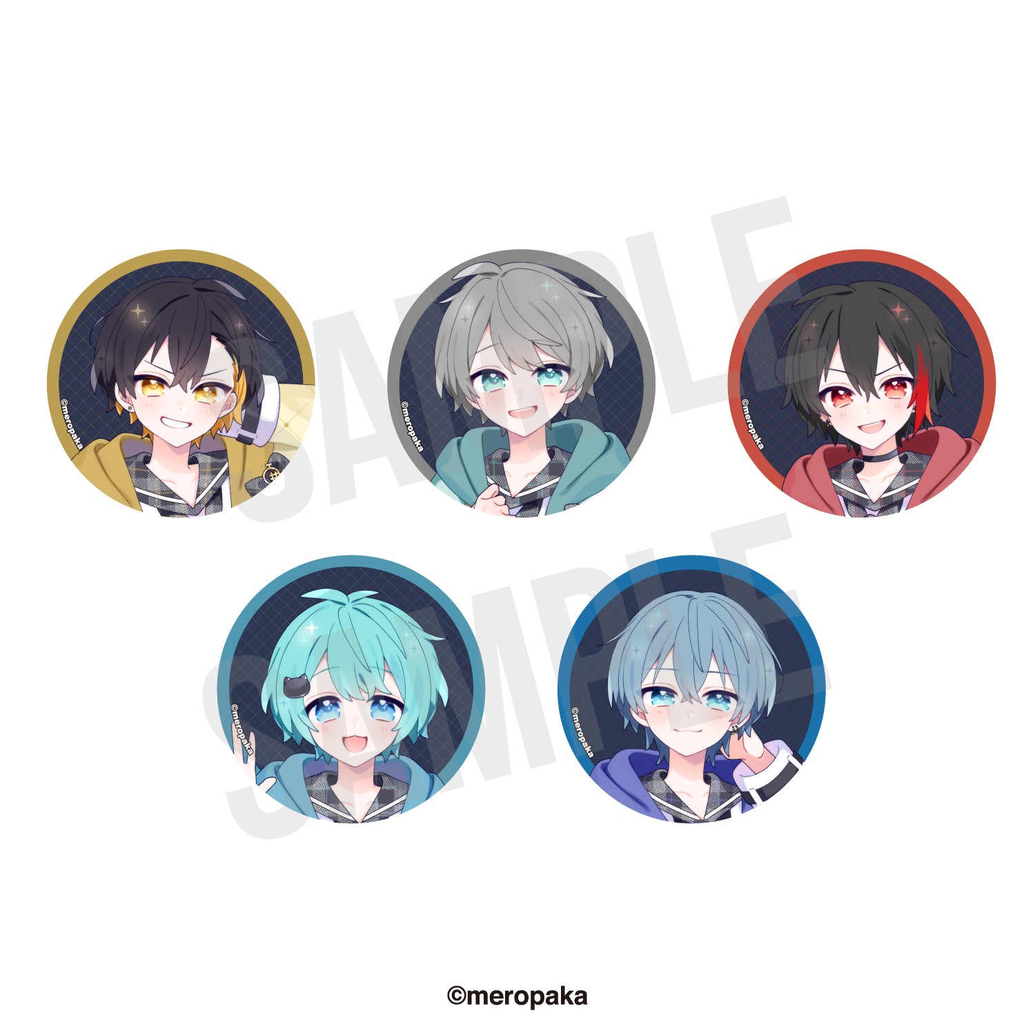 6月上旬以降順次発送予定】めろぱかランダム缶バッジ 4周年記念ver