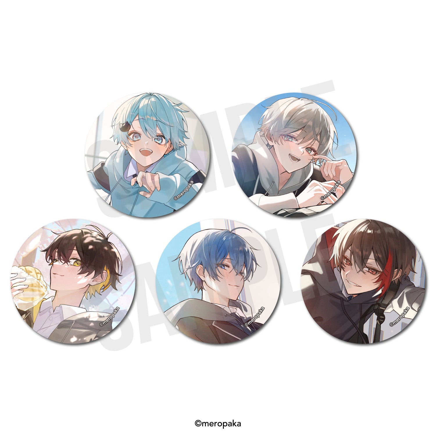 8月上旬頃発送予定] めろぱかランダム缶バッジ 3周年記念ver. – めろ