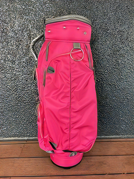 考英舎 ナイロンキャディバッグ ピンク/グレー– 代官山ゴルフ倶楽部