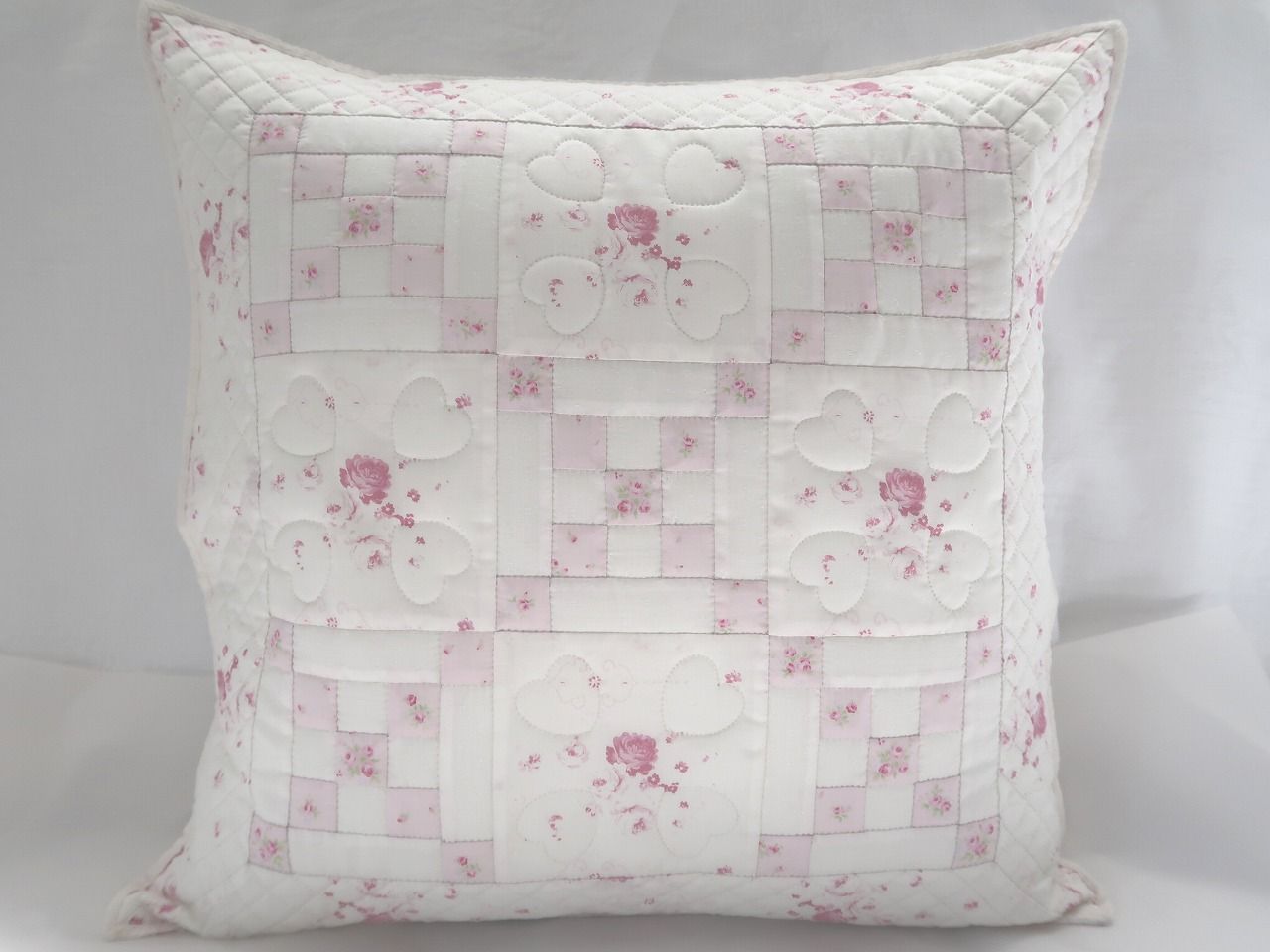 ラシュトン＊ベアー＊アンティークキルトのミニクッション ラシュトン