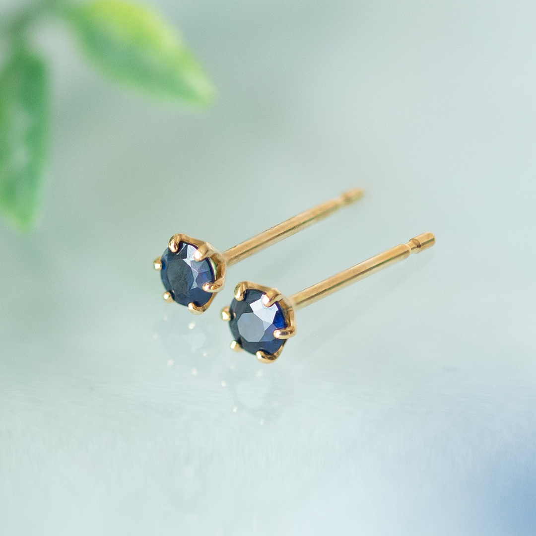 ピアス K18イエローゴールド サファイア アクセサリーPePe オンライン