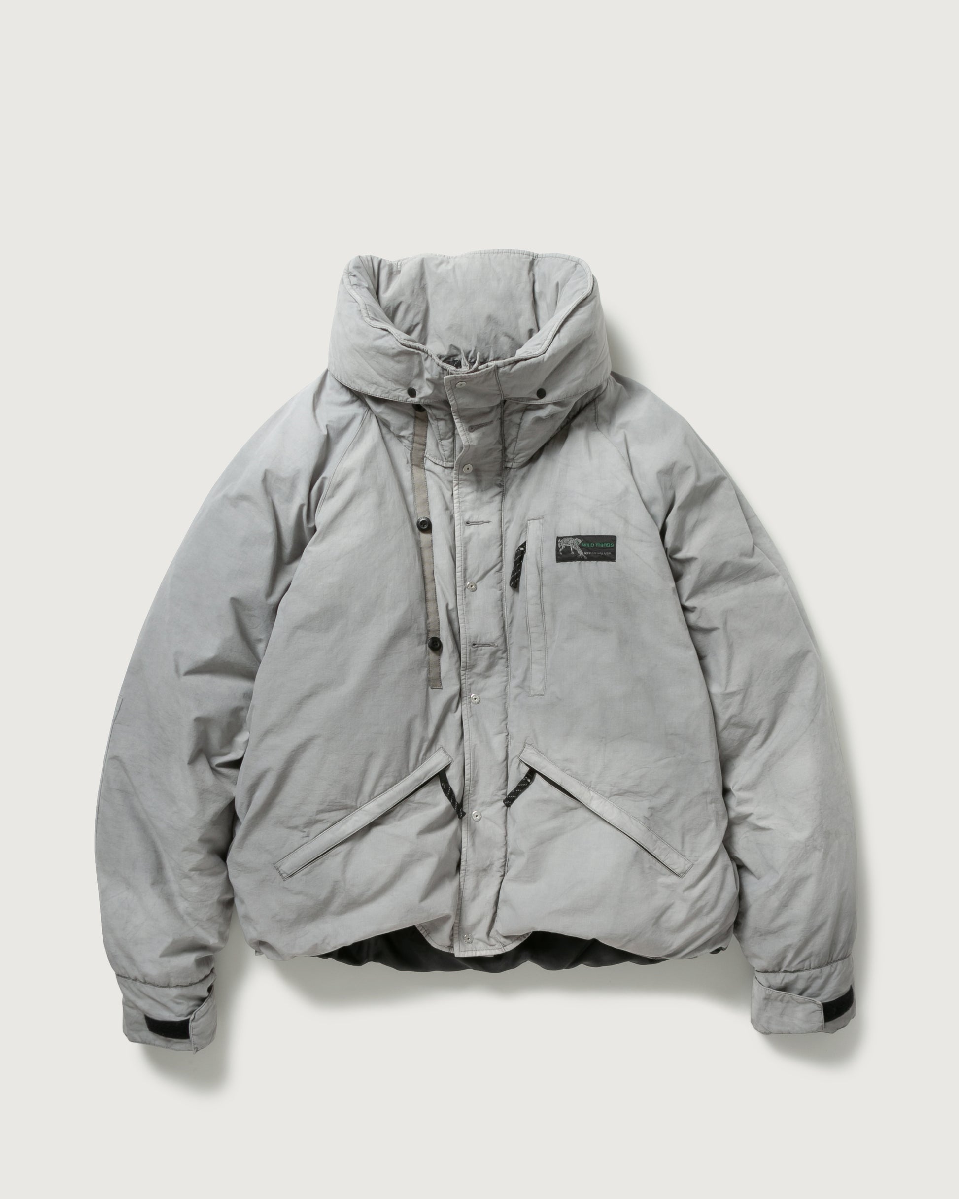 INNAT x WILD THINGS / GARMENT DYED MAKALU DOWN JACKET (Gray) – unlike.