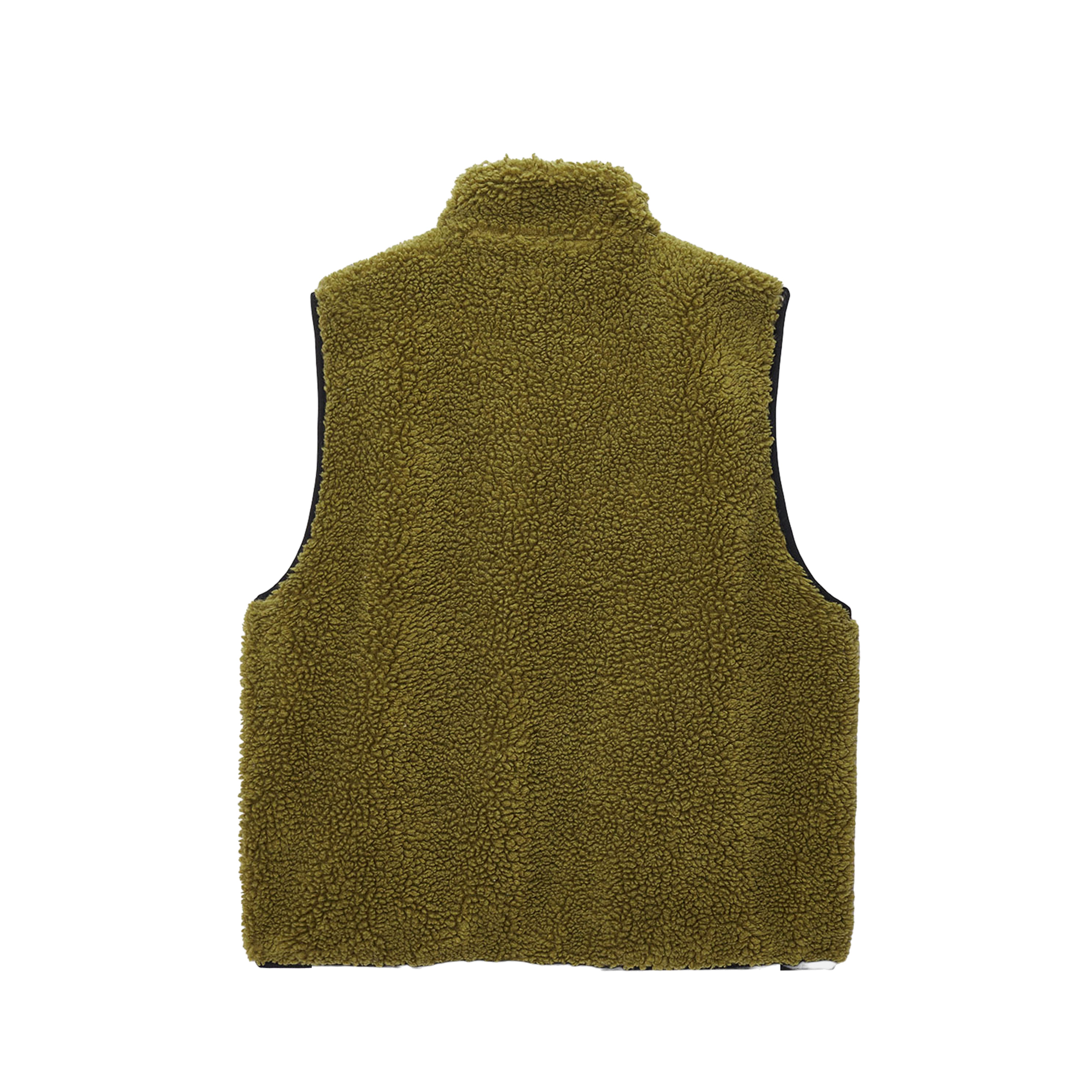 Stüssy: Sherpa Reversible Vest (Olive) | DSMNY E-SHOP