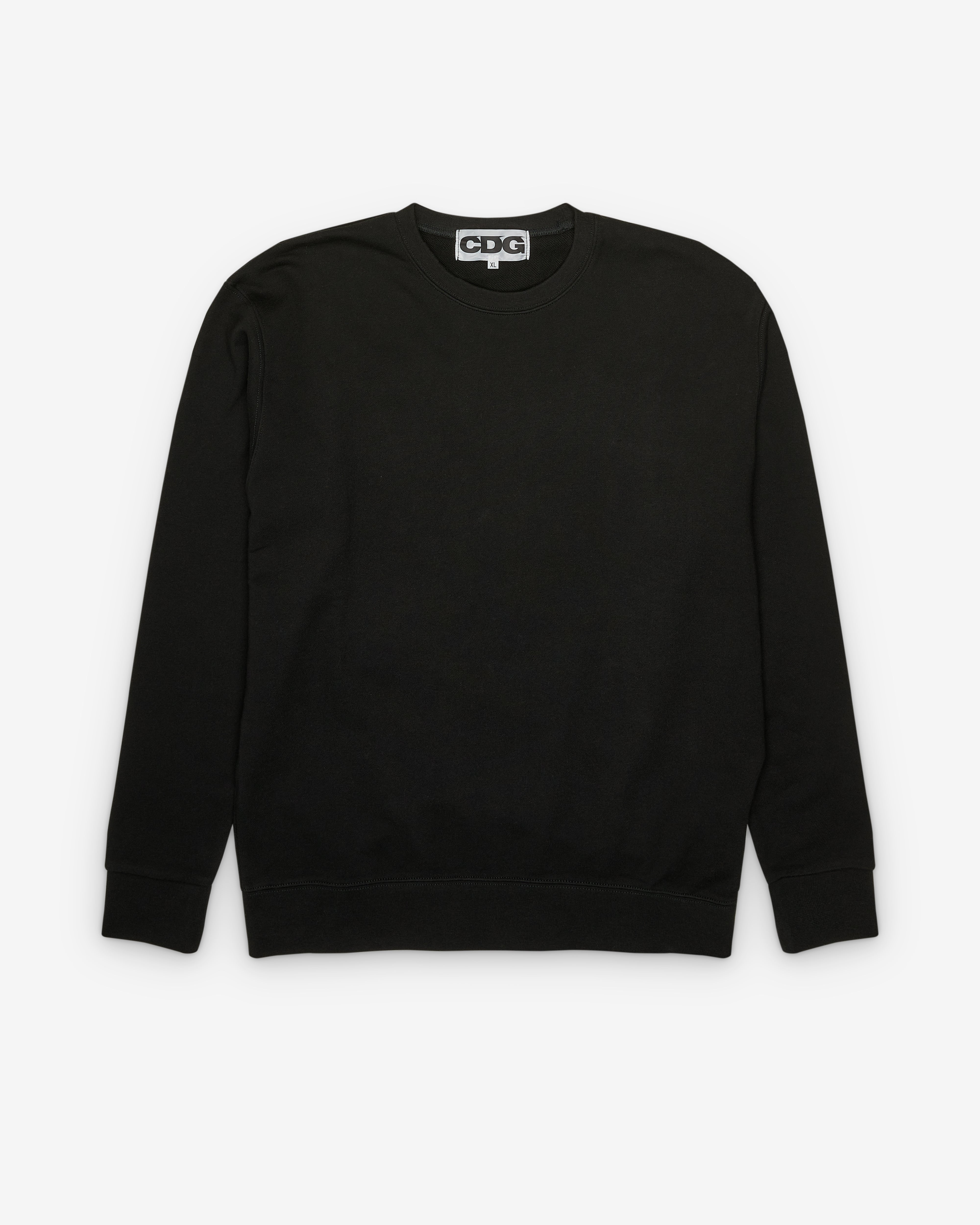 CDG: Logo Crew Neck Sweatshirt (Black) | DSMNY E-SHOP
