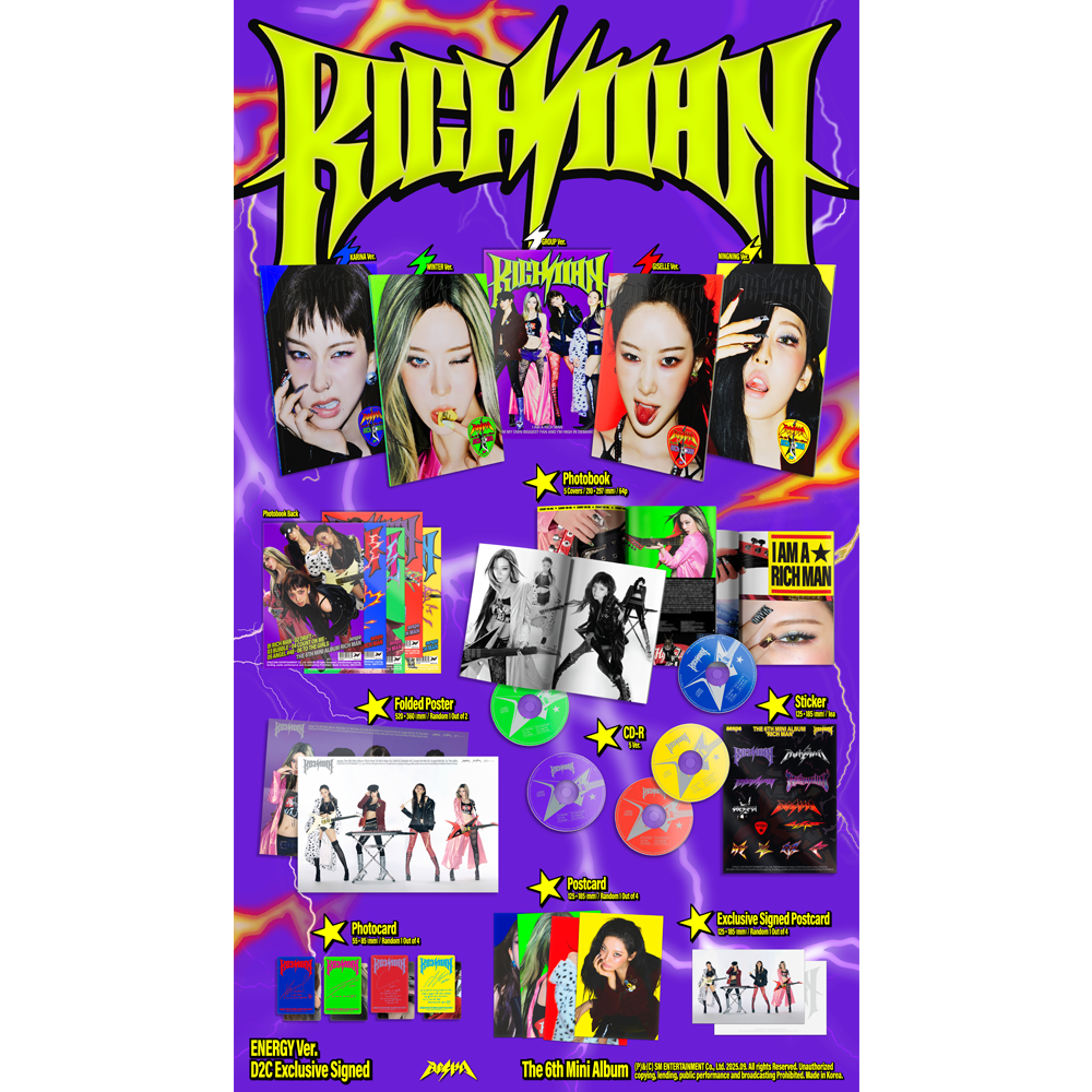 Rich Man - The 6th Mini Album_ENERGY Ver. (GROUP Version) SIGNED