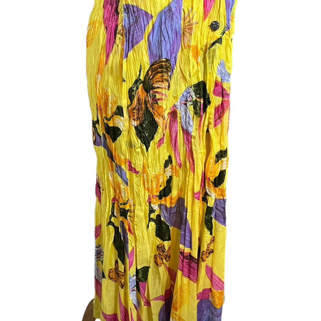 ISSEY MIYAKE(イッセイミヤケ) 06SS Floral wrinkle pleat S/S dress