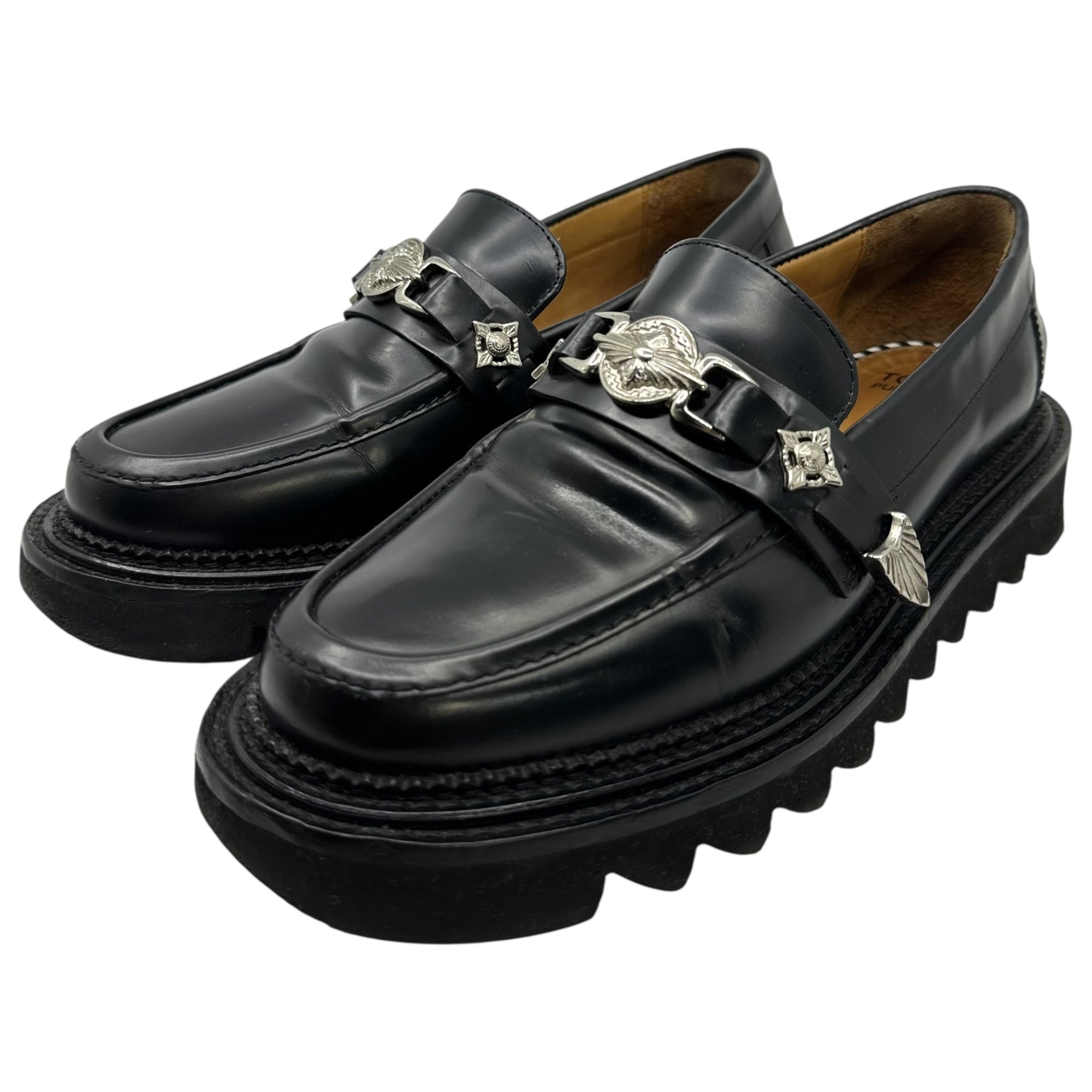 TOGA PULLA(トーガプルラ) Shark Sole Metal Bit Leather Loafer