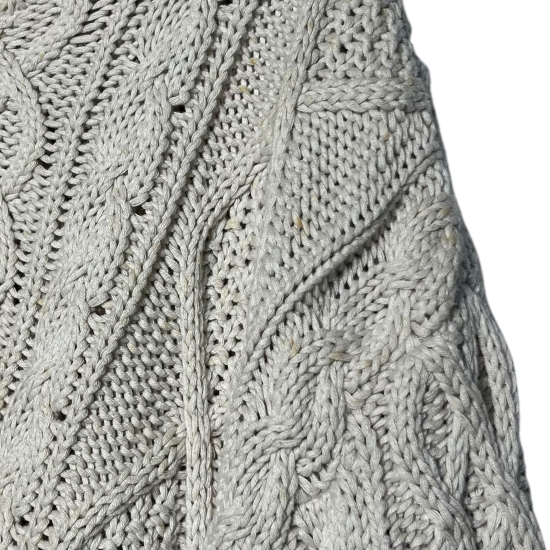 GOODENOUGH(グッドイナフ) 90's cable knit zip hoodie ケーブルニット