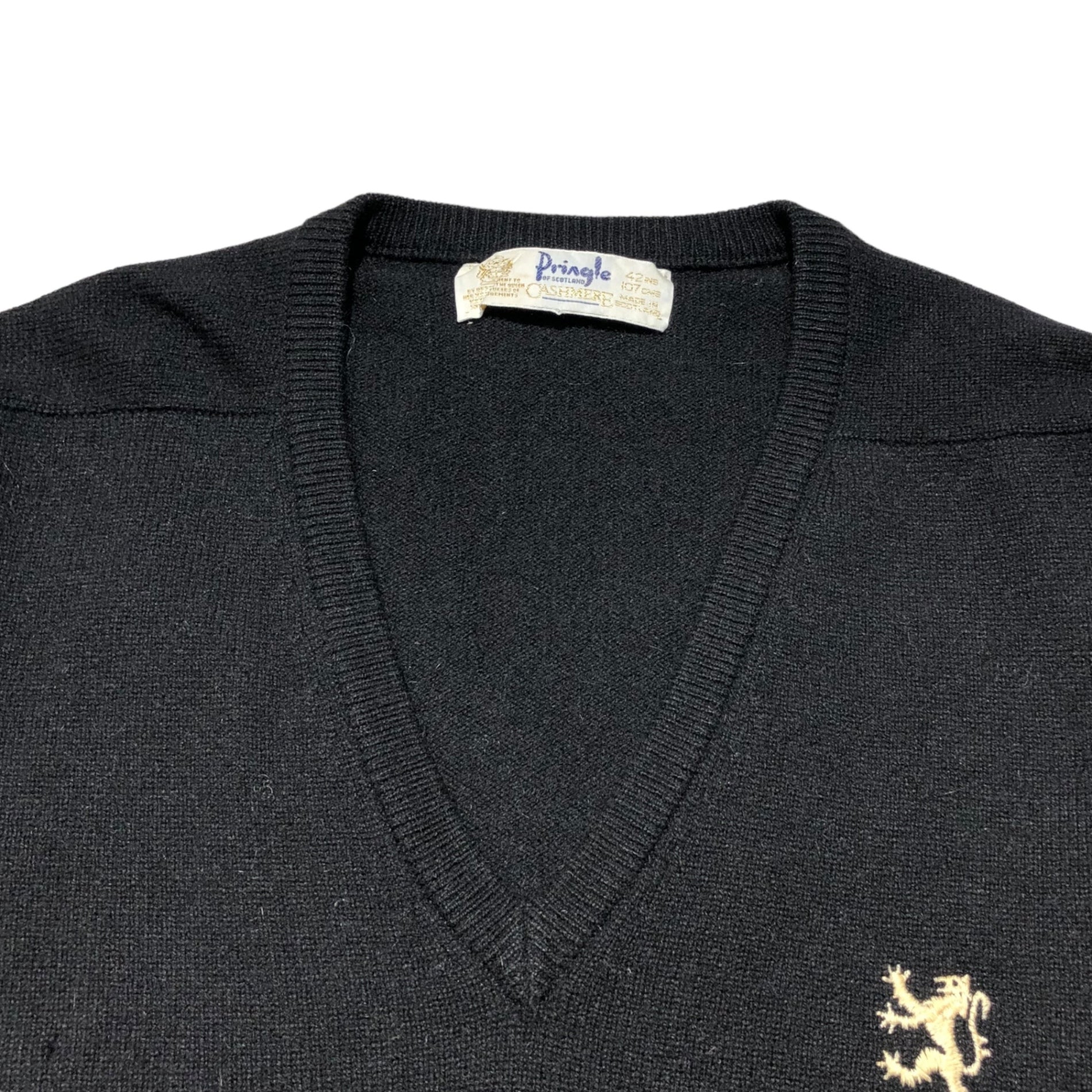 Pringle(プリングル) 70's V-neck cashmere knit 70年代 Vネック