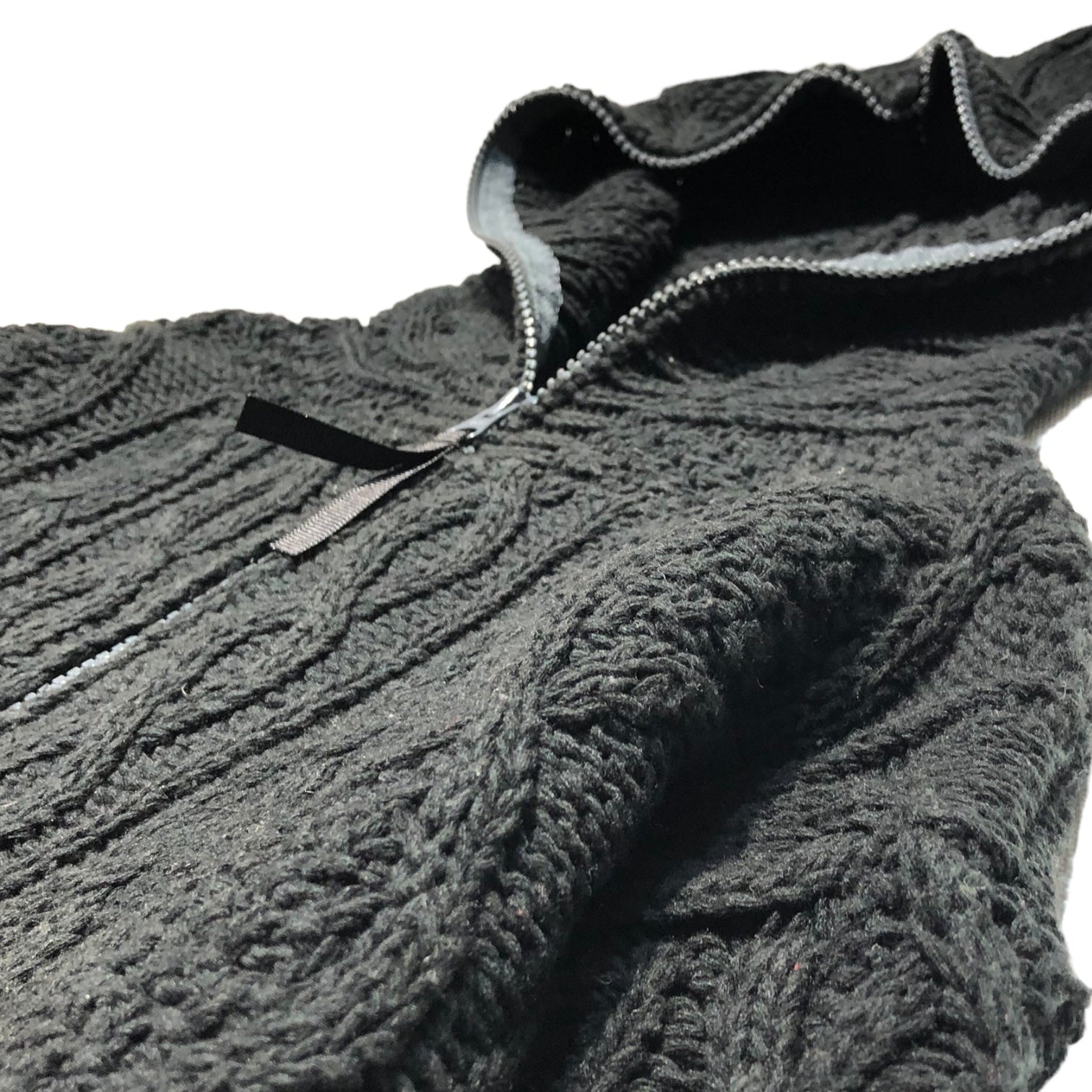 GOODENOUGH(グッドイナフ) 90~00'S cable knit zip hoodie ケーブル
