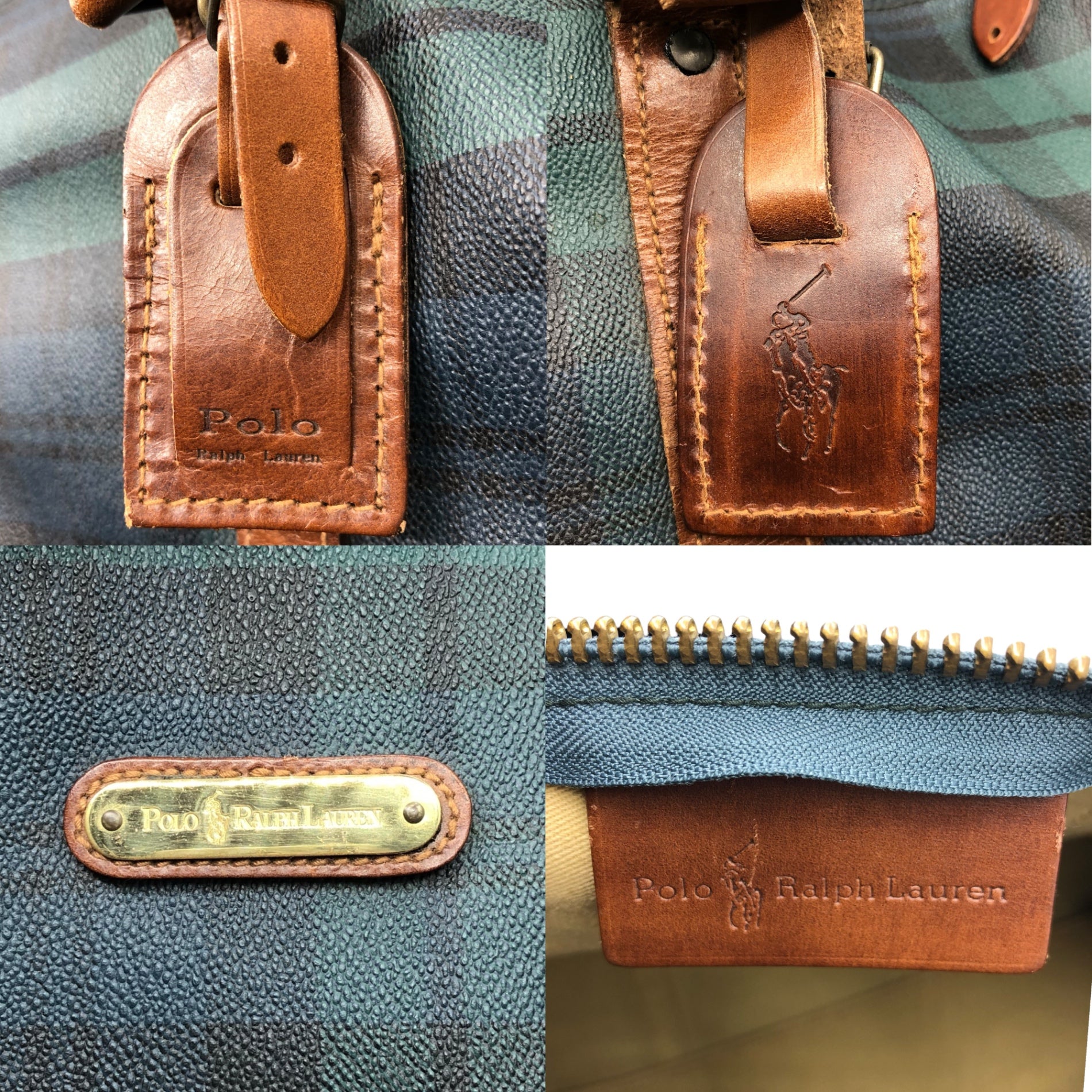 POLO RALPH LAUREN(ポロラルフローレン) 90'sチェック柄ボストンバッグ