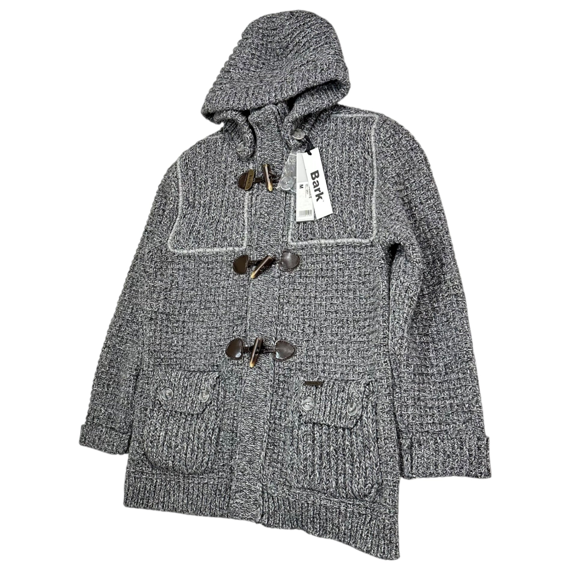 Bark(バーク) Low Gauge Knit Duffle Coat ローゲージ ニット ダッフル