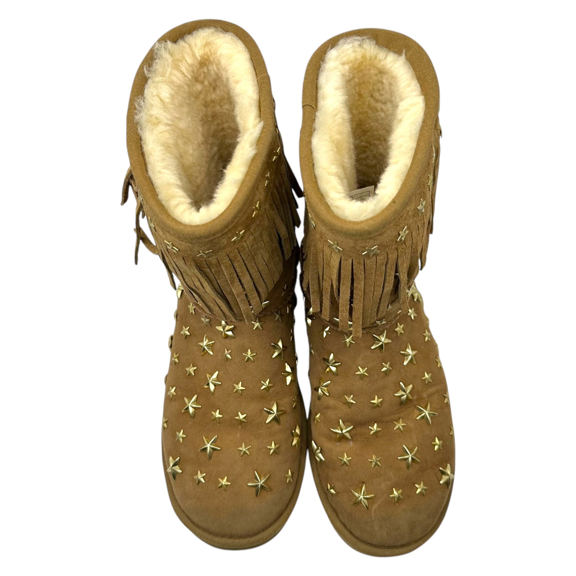 UGG×JIMMY CHOO(アグ×ジミーチュウ) Star studded mouton boots スター