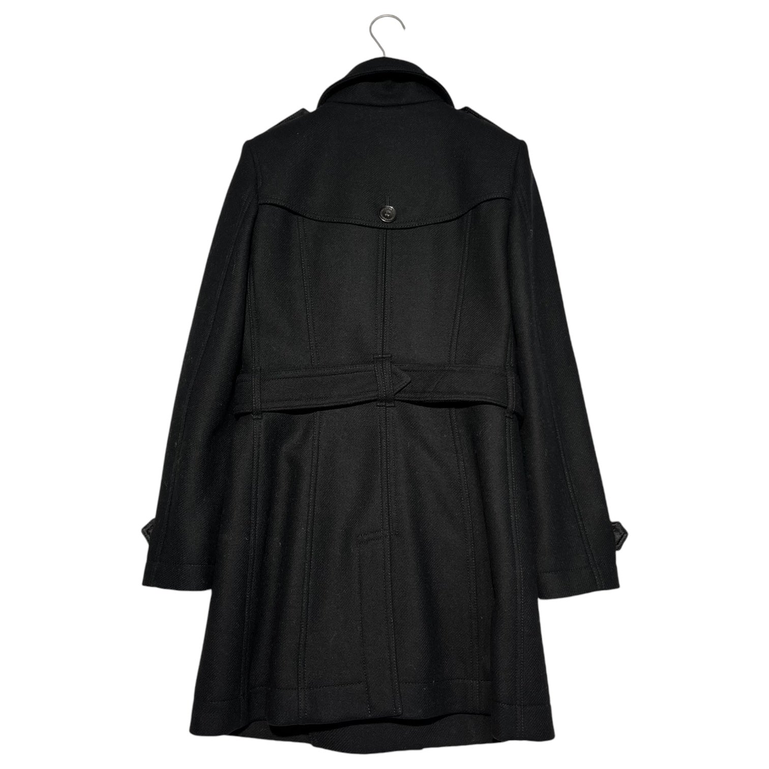 BURBERRY(バーバリー) Melton double-breasted belted coat メルトン