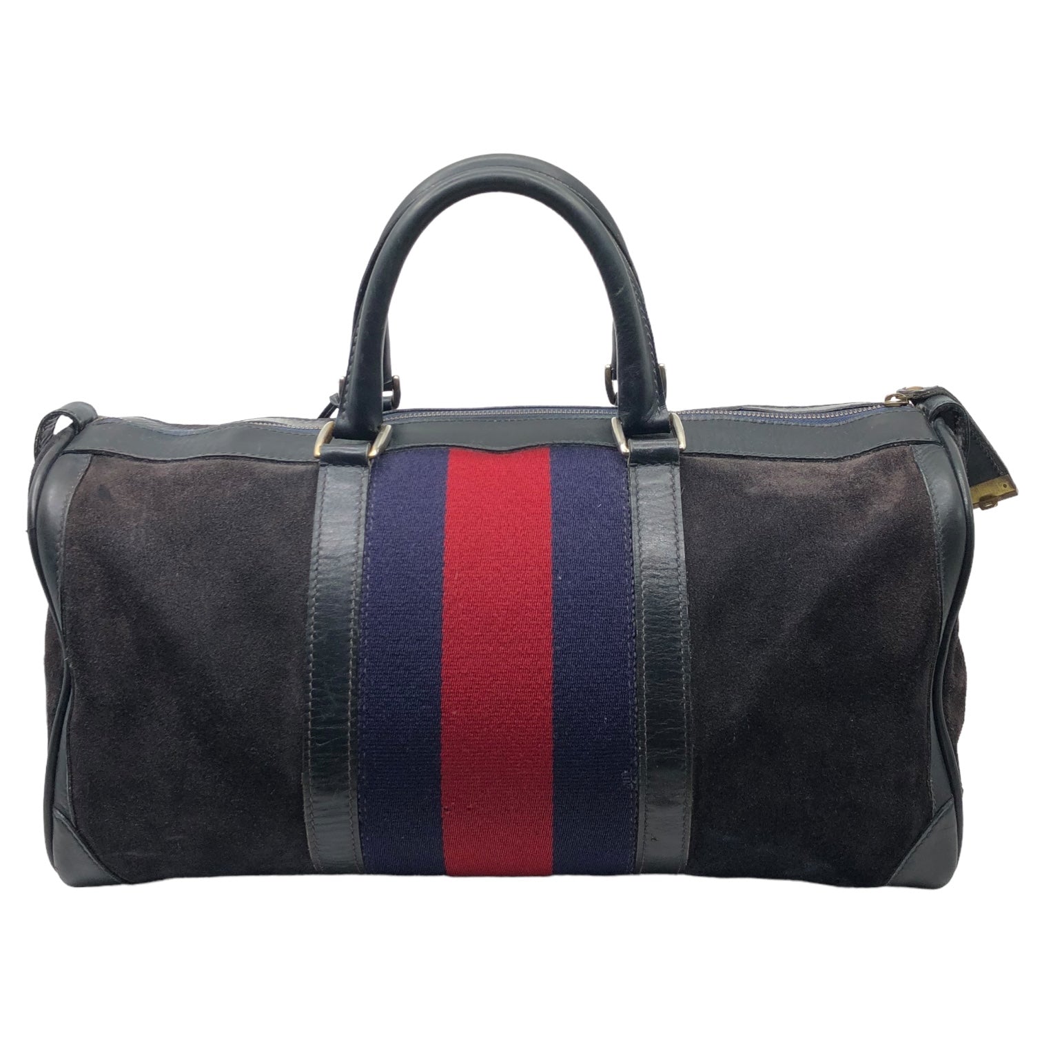 GUCCI(グッチ) 80's vintage suede boston bag ヴィンテージ