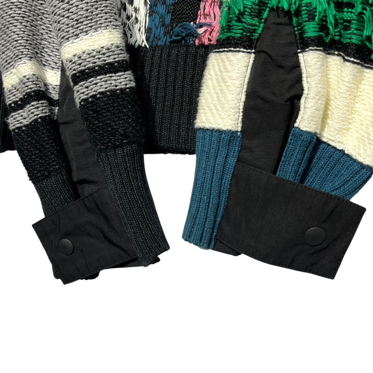 sacai(サカイ) 22SS Rag Jacquard Knit Pullover ラグ ジャカード