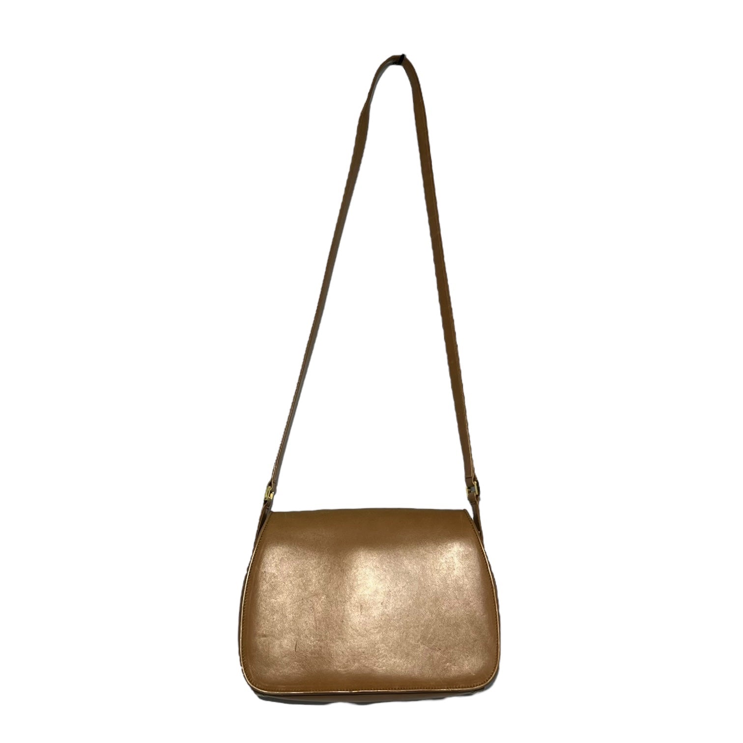 GUCCI(グッチ) GG logo vintage leather shoulder bag ロゴ