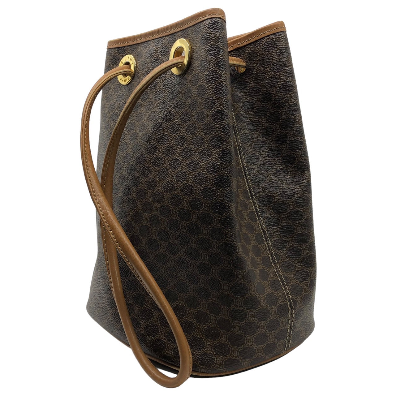 CELINE(セリーヌ) マカダム柄 巾着 トートバッグ 肩掛け ショルダー