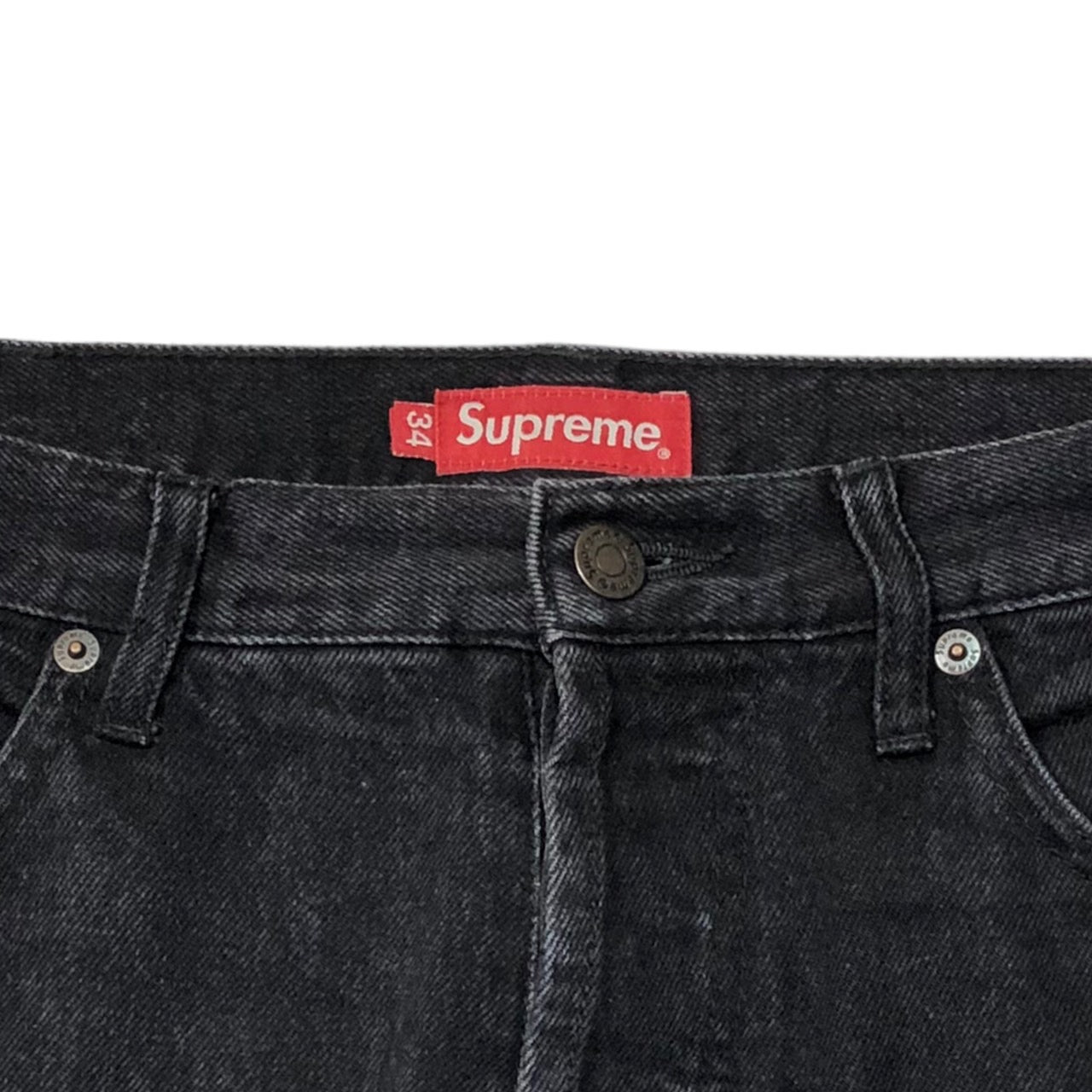 SUPREME(シュプリーム) Washed Black Slim Jean/ウォッシュドブラック