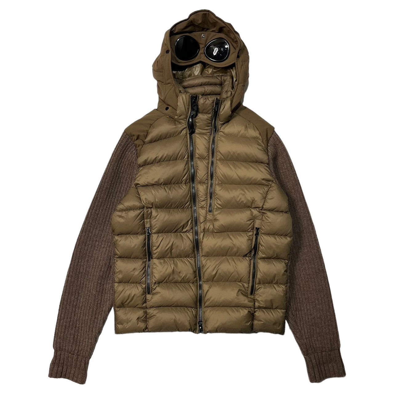 C.P.COMPANY(シーピーカンパニー) goggle down knit jacket ゴーグル