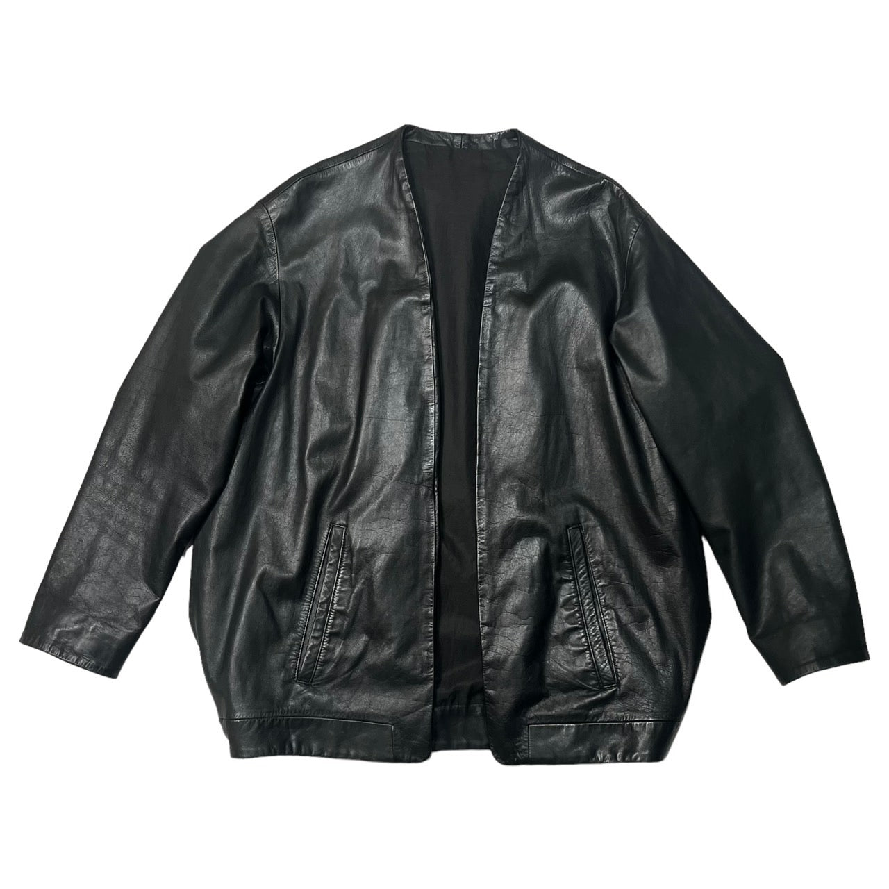 the Sakaki(ザサカキ) All leather stadium jacket remake haori