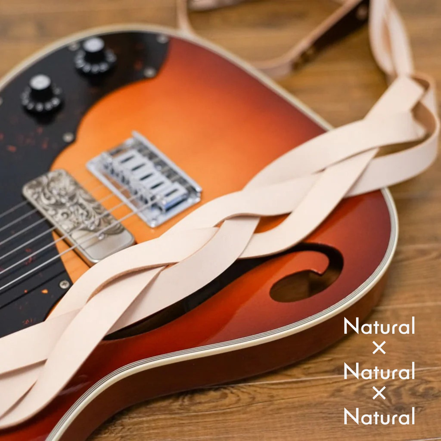 Triad トライアド｜程よい主張の三つ編みギターストラップ – 708works