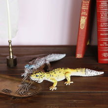 ヒョウモントカゲモドキのリアルな生きもの造形マグネット REPTILES