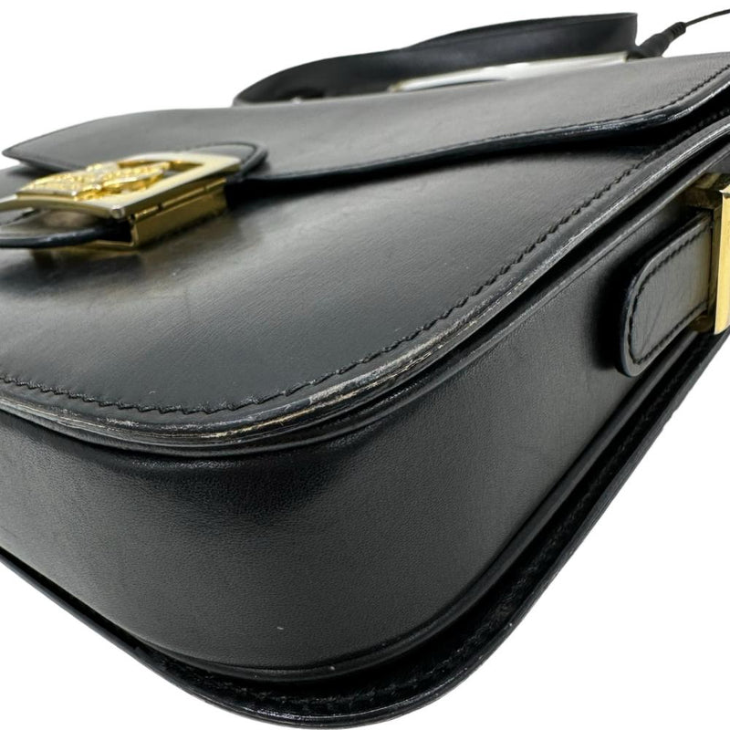 CELINE/セリーヌ】 馬車金具 ヴィンテージ ショルダーバッグ レザー/GP