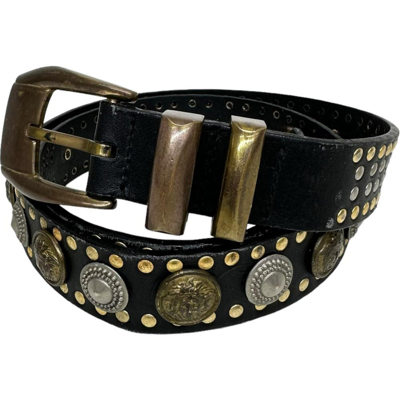 VERSACE/ヴェルサーチ】 ヴィンテージ メデューサコイン ベルト レザー