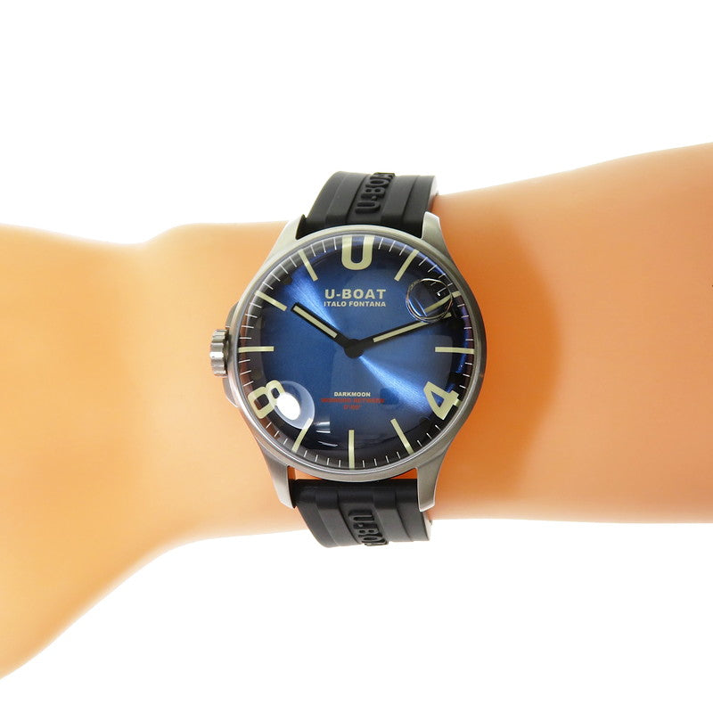 8704 ユーボート ダークムーン ドーム型 腕時計 ステンレススチール