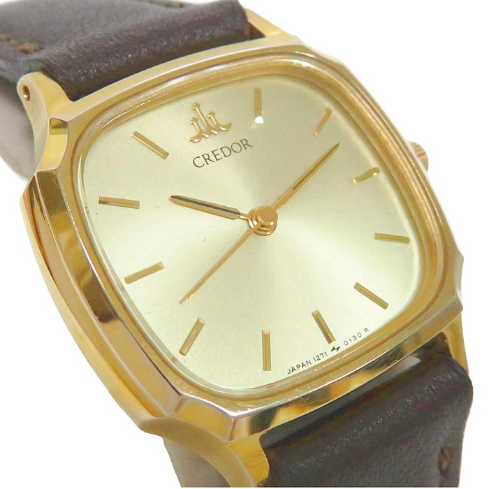 SEIKO/セイコー】 クレドール 1271-5040 K14/金 腕時計 ステンレス