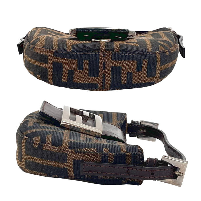 FENDI/フェンディ】 ミニクロワッサン ズッカ ポーチ ミニバッグ