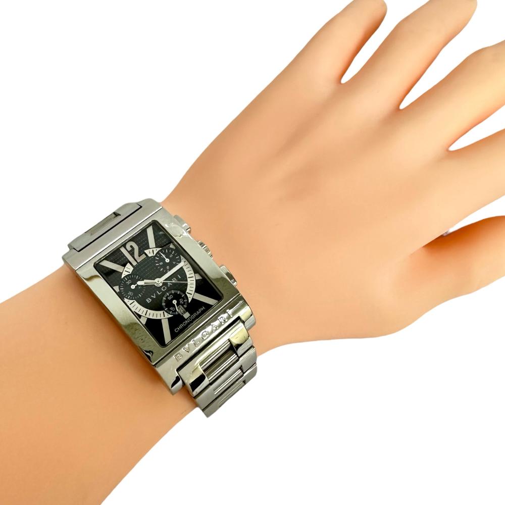 値下げ BVLGARI レッタンゴロ シルバー 時計付属品 箱付き