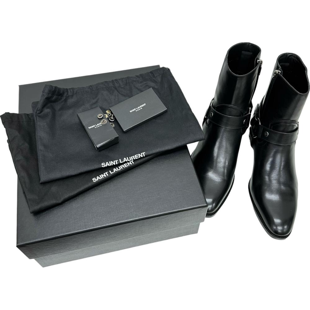 SAINT LAURENT/サンローラン】 ワイアット ハーネス ショートブーツ